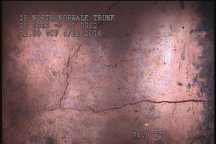 Crack Multiple, from 08 to 02 o'clock, within 8 inches of joint: YES