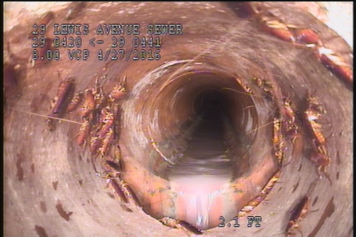 Downstream Manhole, Survey Begins - 9:59 AM