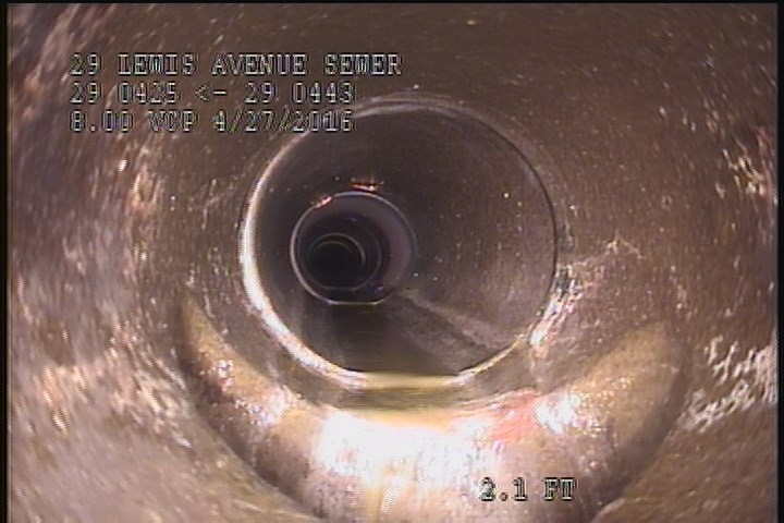 Downstream Manhole, Survey Begins - 10:15 AM