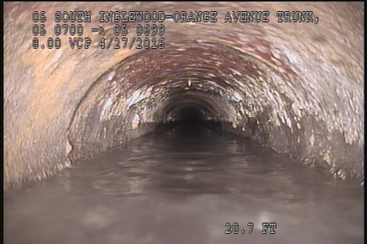 Water Level, 100 %of cross sectional area - POSSIBLE FULL PIPE AT TIMES