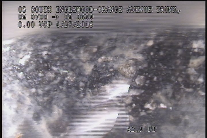 Deposits Settled Other, 20 %of cross sectional area, from 04 to 08 o'clock, , within 8 inches of joint: YES - ROCK