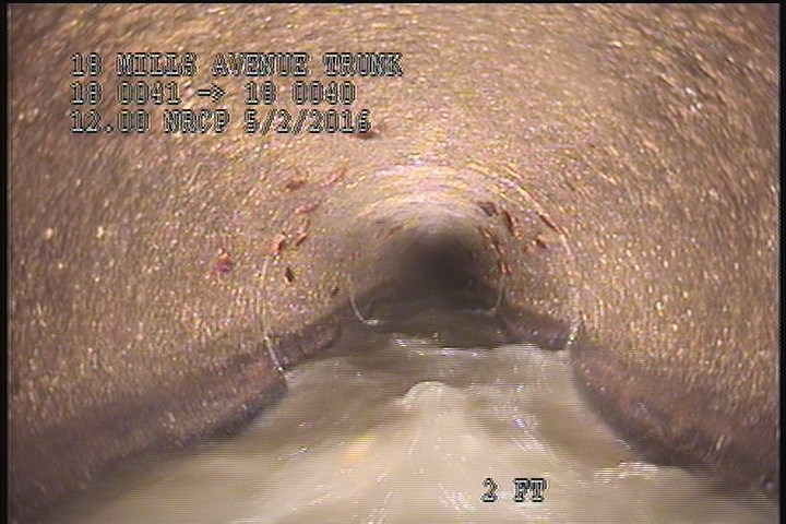 Upstream Manhole, Survey Begins - 10:29 AM
