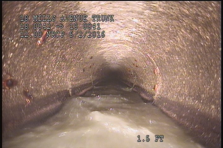 Upstream Manhole, Survey Begins - 10:01 AM