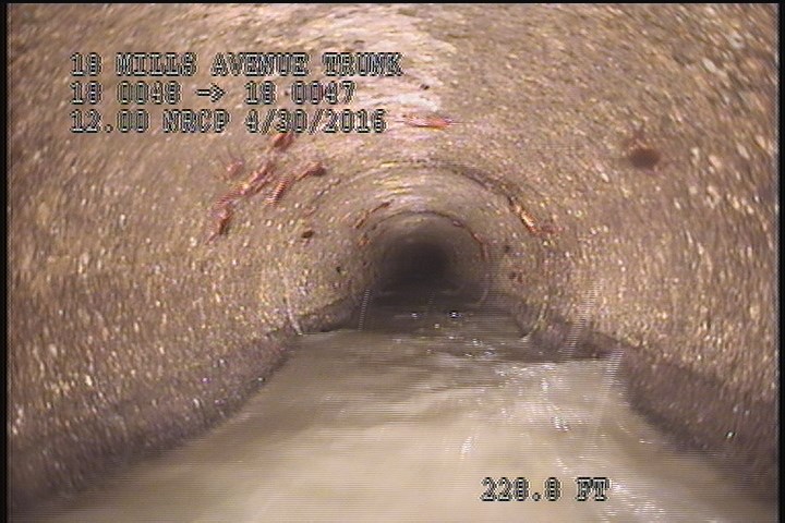Upstream Manhole, Survey Begins - 8:06 AM