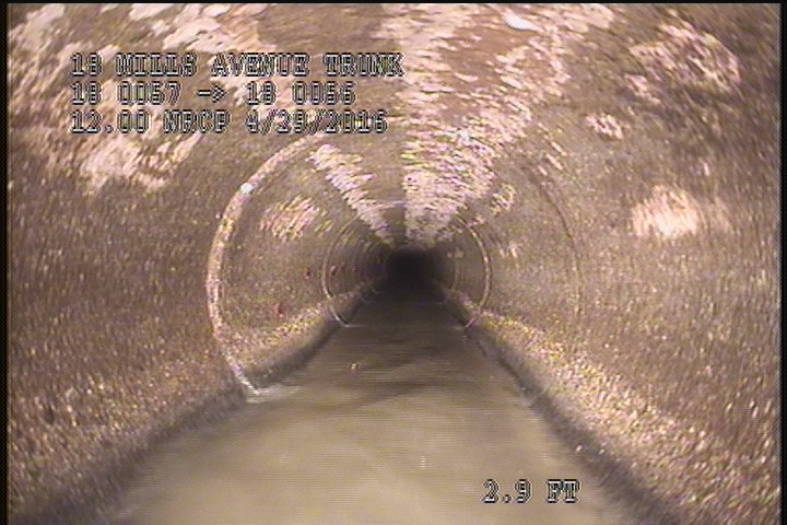 Upstream Manhole, Survey Begins - 10:34 AM