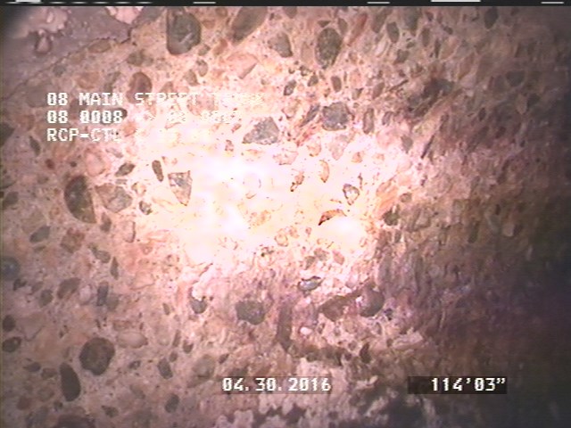 Surface Aggregate Missing, from 10 to 02 o'clock, within 8 inches of joint: YES, Start - SEVERE AGG AREAS OF MISSING TILES
