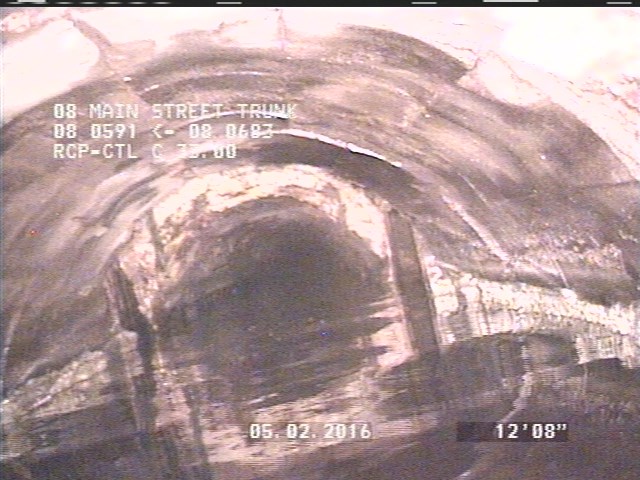 Upstream Manhole, Survey Ends - 5:35AM-ZOOM 12:.5'