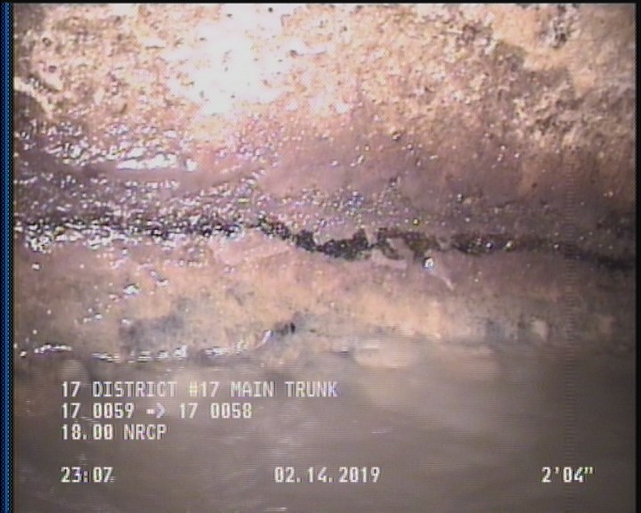 Deposits Attached Grease, 5 %of cross sectional area, from 03 to 09 o'clock, , within 8 inches of joint: YES, Start