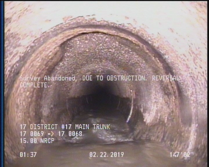 Survey Abandoned - DUE TO OBSTRUCTION. REVERSAL COMPLETE.