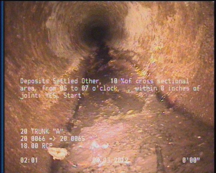 Deposits Settled Other, 15 %of cross sectional area, from 05 to 07 o'clock, , within 8 inches of joint: YES, Start