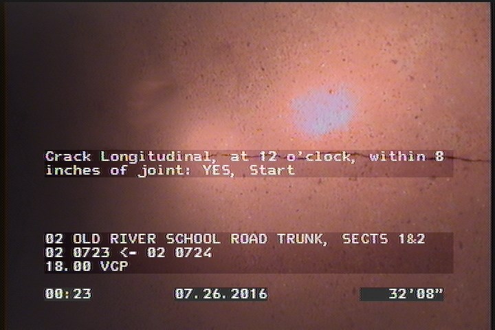 Crack Longitudinal, at 12 o'clock, within 8 inches of joint: YES, Start