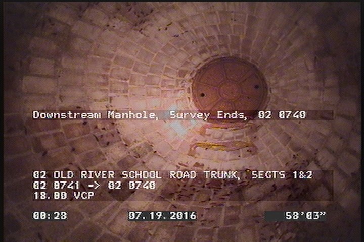 Downstream Manhole, Survey Ends - 02 0740