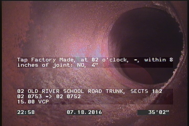 Tap Factory Made, at 02 o'clock, -, within 8 inches of joint: NO, 4"