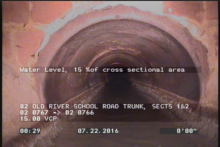Water Level, 15 %of cross sectional area