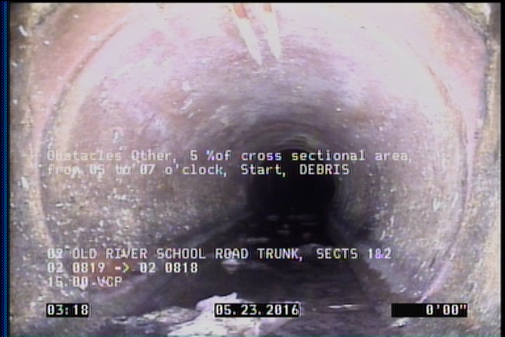 Obstacles Other, 5 %of cross sectional area, from 05 to 07 o'clock, Start - DEBRIS