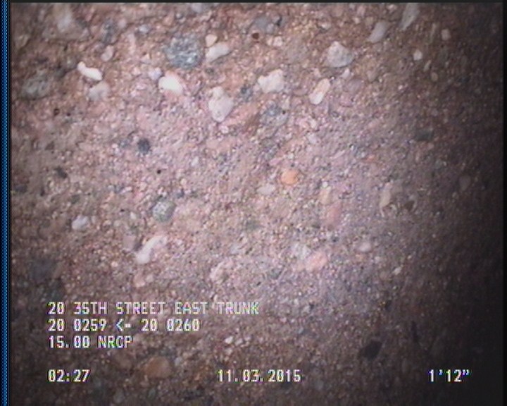 Surface Aggregate Projecting, from 08 to 04 o'clock, within 8 inches of joint: YES, Start