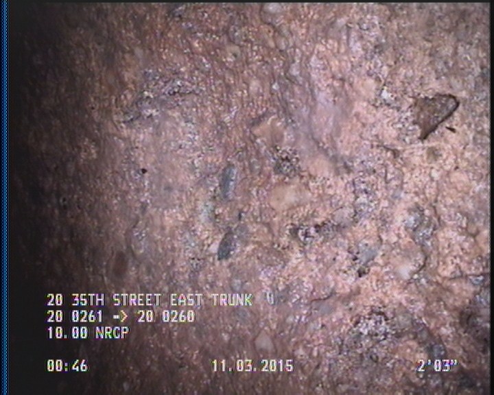 Surface Aggregate Projecting, from 08 to 04 o'clock, within 8 inches of joint: YES, Start