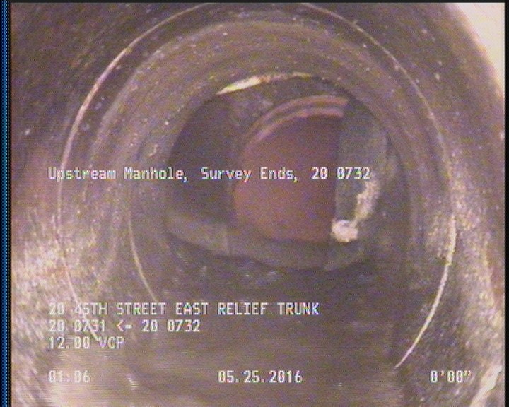 Upstream Manhole, Survey Ends - 20 0732