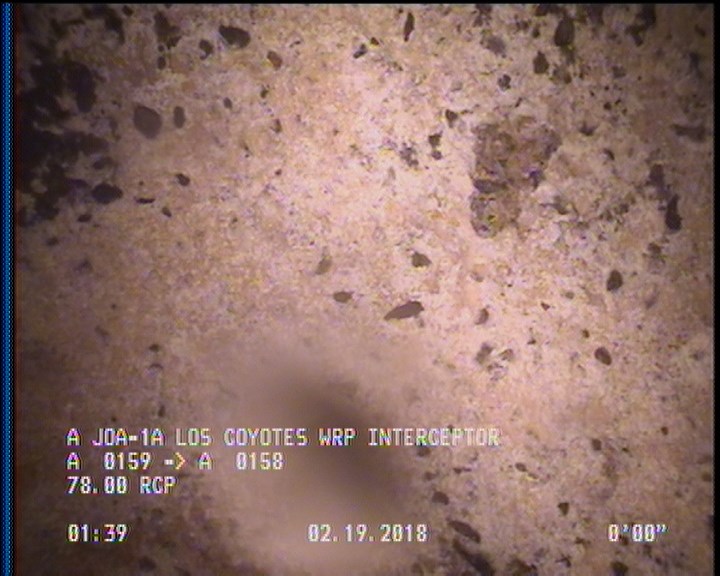 Surface Aggregate Projecting, from 08 to 04 o'clock, within 8 inches of joint: YES, Start
