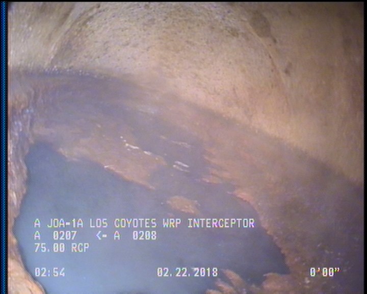 Survey Abandoned - VIEW OF UPLEG OF D/S SIPHON.
