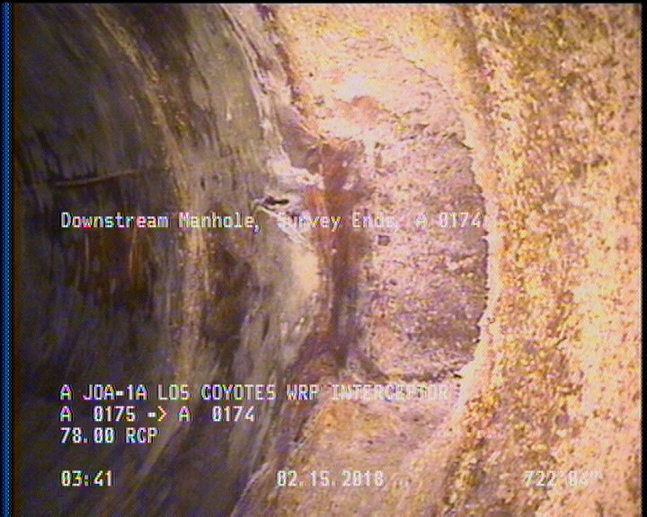 Downstream Manhole, Survey Ends - A 0174