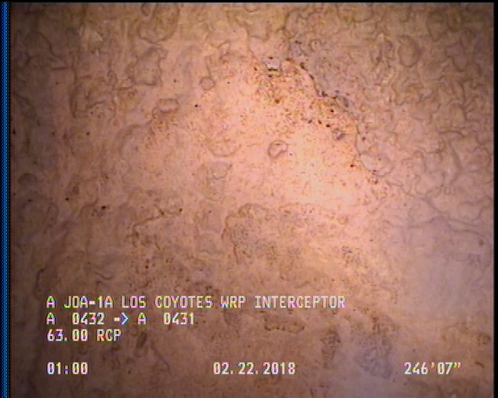 Surface Aggregate Projecting, from 08 to 04 o'clock, within 8 inches of joint: YES, Start