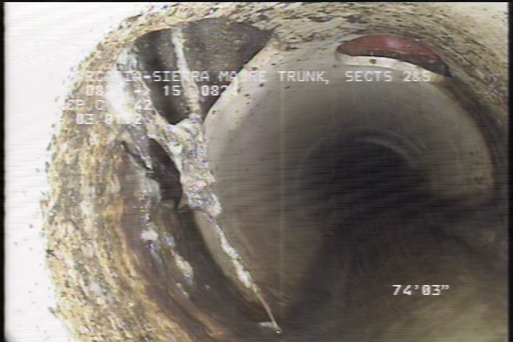Roots Fine Connection, at 11 o'clock, within 8 inches of joint: NO