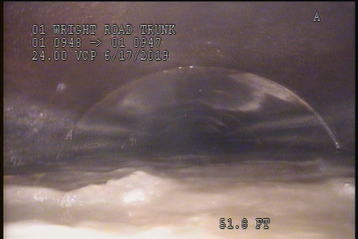 Water Level, Sag in pipe, 10 %of cross sectional area, Finish