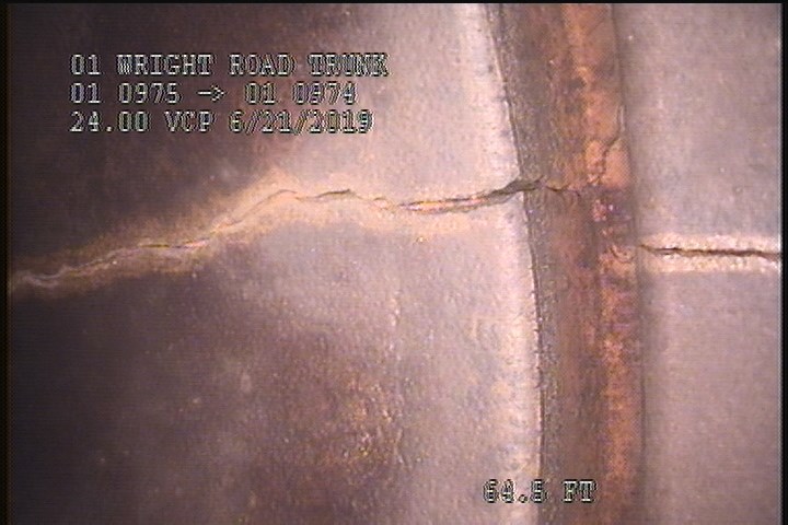 Crack Spiral, from 11 to 01 o'clock, within 8 inches of joint: YES, Start