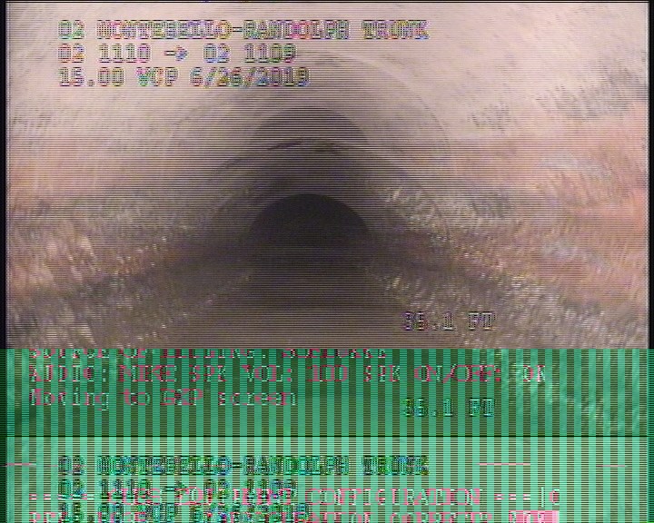 Deposits Attached Grease, 10 %of cross sectional area, from 03 to 09 o'clock, , within 8 inches of joint: YES, Start