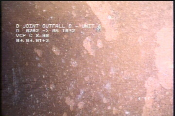 Surface Spalling, from 08 to 04 o'clock, within 8 inches of joint: NO - SLIGHT