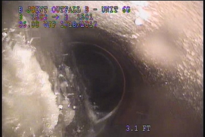 Upstream Manhole, Survey Begins - 10:42 AM
