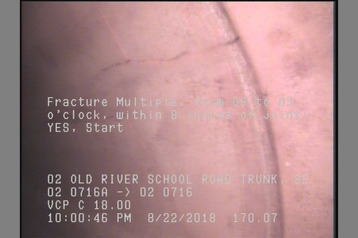 Fracture Multiple, from 09 to 03 o'clock, within 8 inches of joint: YES, Start