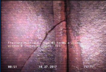 Fracture Multiple, from 01 to 05 o'clock, within 8 inches of joint: YES