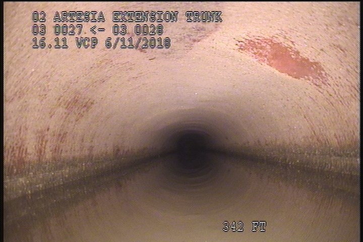 Deposits Settled Other, 60 %of cross sectional area, from 03 to 09 o'clock, , within 8 inches of joint: YES, Finish - FLOATING GREASE