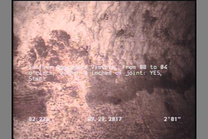 Surface Aggregate Visible, from 08 to 04 o'clock, within 8 inches of joint: YES, Start