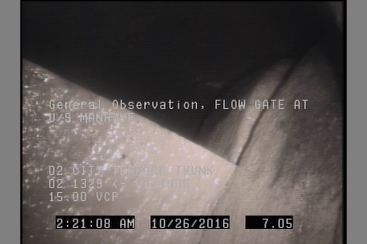 General Observation - FLOW GATE AT U/S MANHOLE