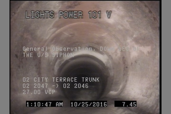 General Observation - DOWN LEG OF THE U/S SIPHON