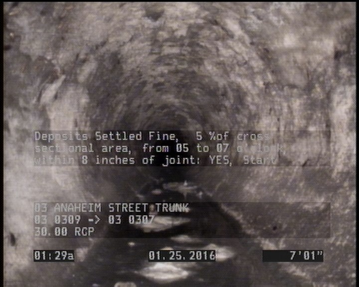 Deposits Settled Fine, 5 %of cross sectional area, from 05 to 07 o'clock, , within 8 inches of joint: YES, Start