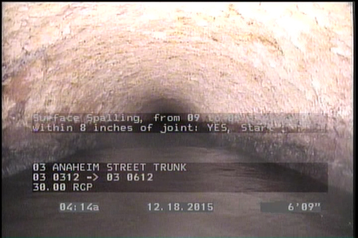 Surface Spalling, from 09 to 03 o'clock, within 8 inches of joint: YES, Start