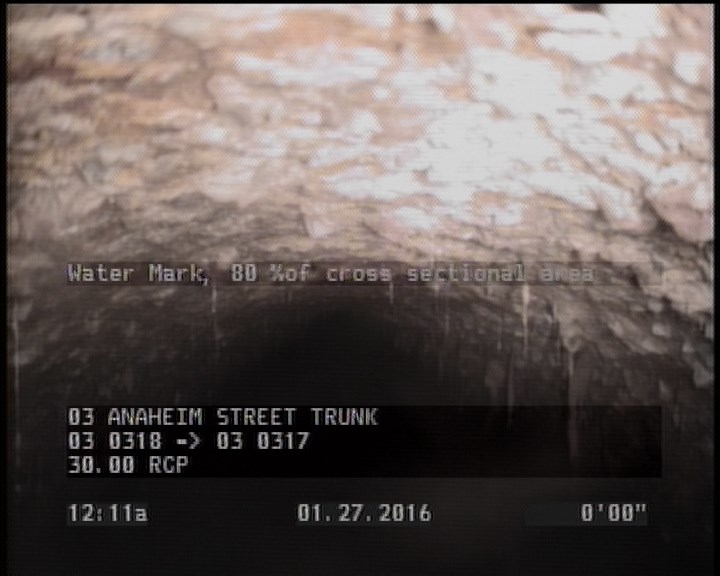 Water Mark, 80 %of cross sectional area