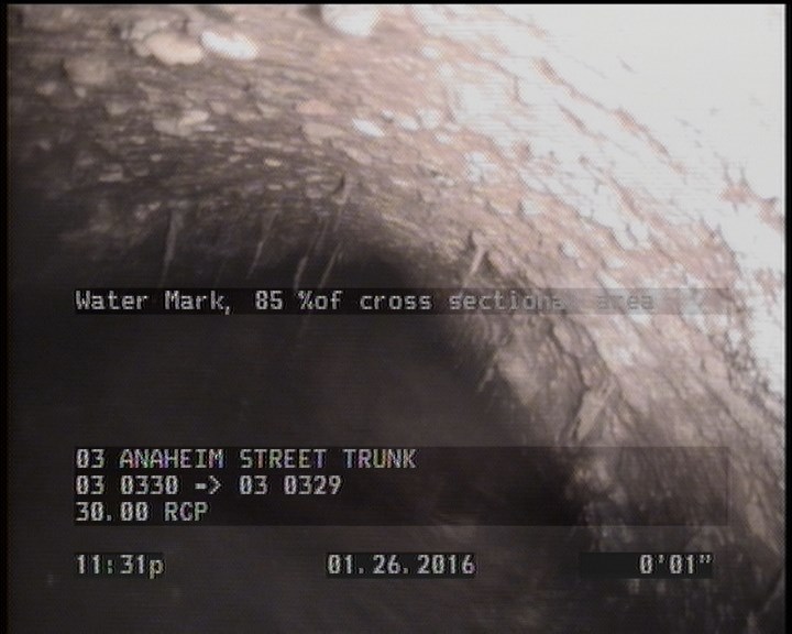 Water Mark, 85 %of cross sectional area