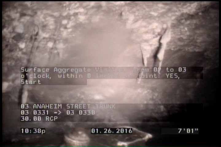 Surface Aggregate Visible, from 09 to 03 o'clock, within 8 inches of joint: YES, Start
