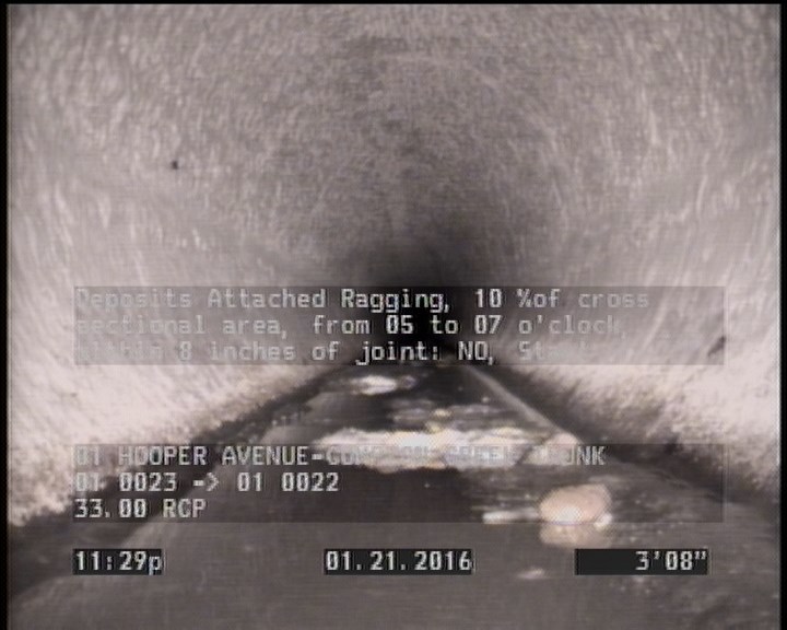 Deposits Attached Ragging, 10 %of cross sectional area, from 05 to 07 o'clock, , within 8 inches of joint: NO, Start