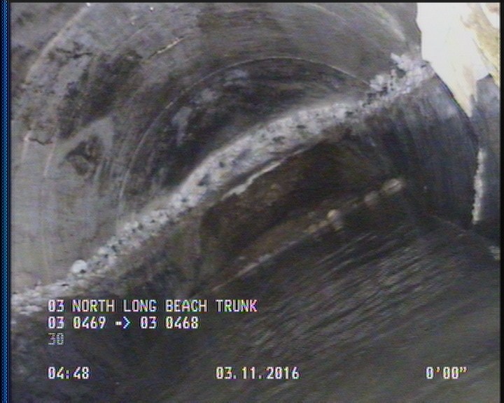 Survey Abandoned - VIEW OF DOWNLEG OF U/S SIPHON.