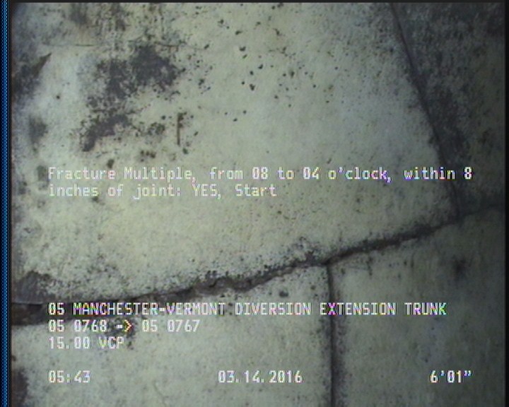 Fracture Multiple, from 08 to 04 o'clock, within 8 inches of joint: YES, Start