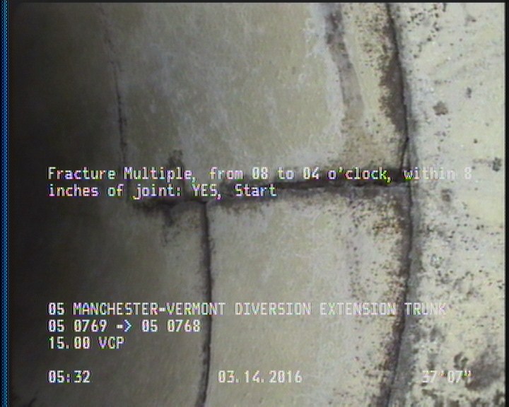 Fracture Multiple, from 08 to 04 o'clock, within 8 inches of joint: YES, Start