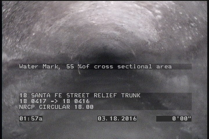 Water Mark, 55 %of cross sectional area