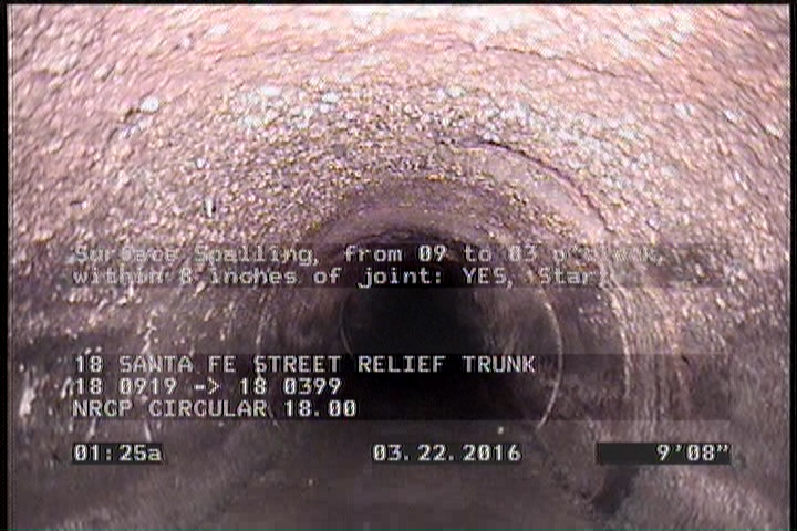 Surface Spalling, from 09 to 03 o'clock, within 8 inches of joint: YES, Start