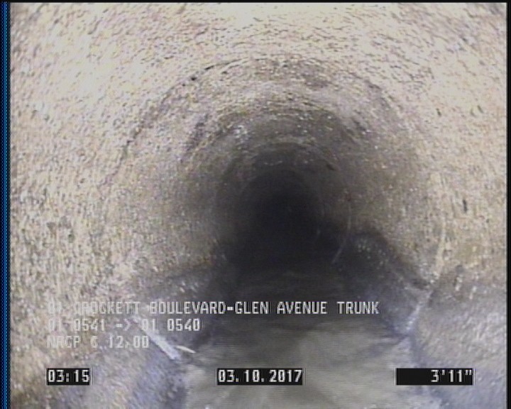 Deposits Attached Grease, 5 %of cross sectional area, from 04 to 08 o'clock, , within 8 inches of joint: YES, Start